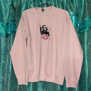 Light Pink Ghostface Sweatshirt